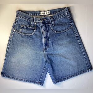 Vintage anchor blue jean shorts denim